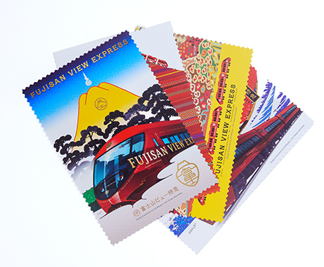 富士山ビュー特急ポストカード4枚セットの画像が表示されています。